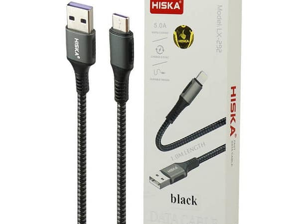 کابل شارژ و دیتا5آمپر هیسکا TYPE Cمدل LX-292